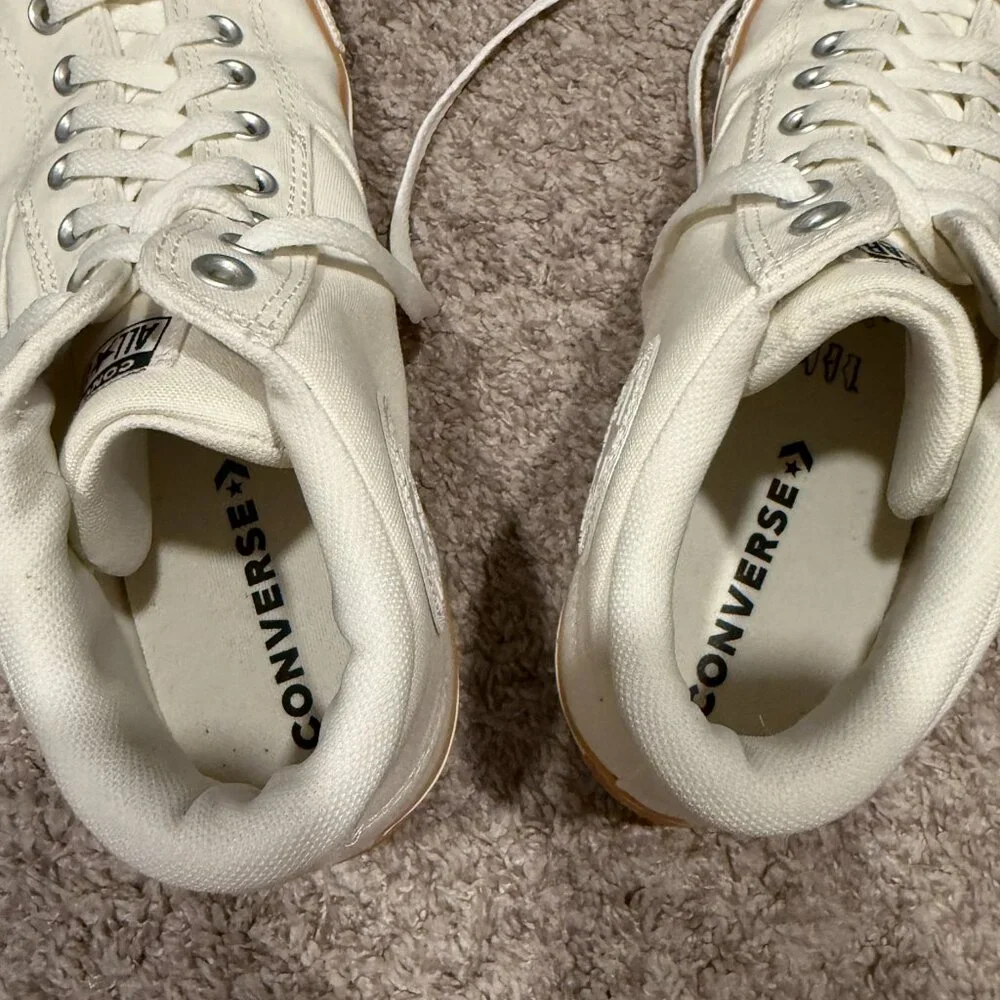Converse Chuck Taylor Mens 13 Off White Egret All Star Malden Street Mid Gum - Picture 6 of 9